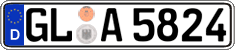 German license plate, Regular plates
