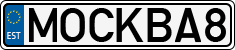 License plate of Estonia, Vanity Plates