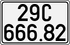 License plate of Vietnam, Cars