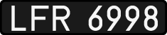 License plates of Poland, 1976 year system
