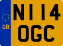 License plate of the United Kingdom, 1983 year system