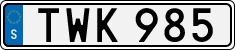 License plate of Sweden, Regular plates