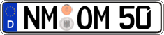 German license plate, Regular plates