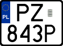 License plates of Poland, Special vehicles and motorcycles