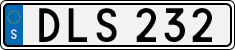 License plate of Sweden, Regular plates