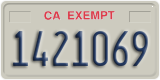 California, Exempt (1234567)