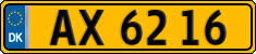 License plate of Denmark, Commercial vehicles