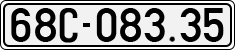 License plate of Vietnam, Cars