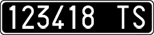 License plate of Italy, Cars (1927 year series)