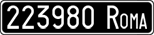 License plate of Italy, Cars (1927 year series)