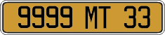 French license plate, FNI