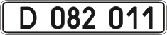 License plate Ukraine, Diplomatic
