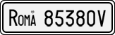 License plate of Italy, Cars (1927 year series)