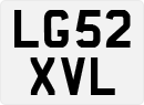 License plate of the United Kingdom, 2001 year system