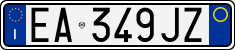 License plate of Italy, Cars (1994 year series)