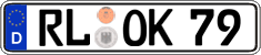 German license plate, Regular plates