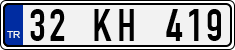 License plate of Turkey, Regular plates