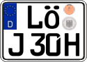 German license plate, Plates for oldtimers (type 