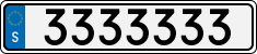 License plate of Sweden, Vanity Plates