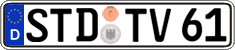German license plate, Regular plates