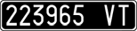 License plate of Italy, Cars (1927 year series)