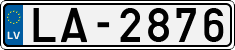 License plate of Latvia, Regular car plates
