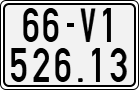 License plate of Vietnam, Motorcycles