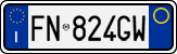 License plate of Italy, Cars (1994 year series)