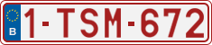 License plate of Belgium, Regular plates (2010)