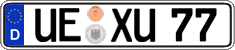 German license plate, Regular plates