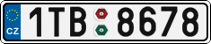 License plate of the Czech Republic, Cars (2001)