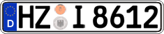 German license plate, Regular plates
