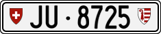 License plate of Switzerland, Cars