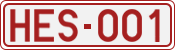 License plate of Belgium, 1951 year system