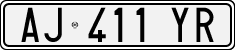 License plate of Italy, Cars (1994 year series)