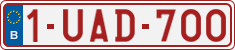 License plate of Belgium, Regular plates (2010)