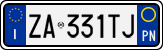 License plate of Italy, Cars (1994 year series)