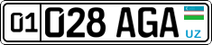License plate of Uzbekistan, Organizations