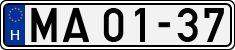 license plates of Hungary, National Ambulance Service (1990)