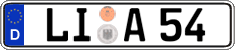 German license plate, Regular plates
