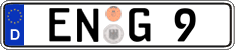 German license plate, Regular plates