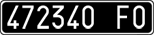 License plate of Italy, Cars (1927 year series)