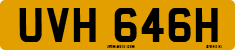 License plate of the United Kingdom, 1963 year system