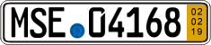 German license plate, Short-term transit plates