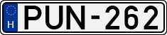 license plates of Hungary, Cars (1990)