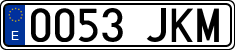 License plates of Spain, Ordinary (2000)
