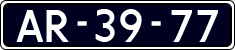 License plate of the Netherlands, Imported oldtimers (cars)