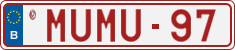 License plate of Belgium, Vanity Plates (2014)