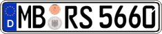 German license plate, Regular plates