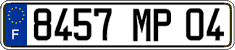 French license plate, FNI